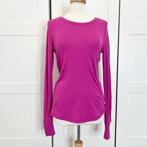 Lululemon Womens Raspberry 5 Mile Long Sleeve Top Size 6